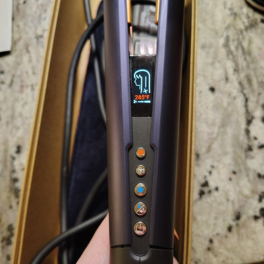 Dyson Airstrait Hair Straightener Dryer Prussian Blue Copper Excellent Condition - Picture 11 of 11